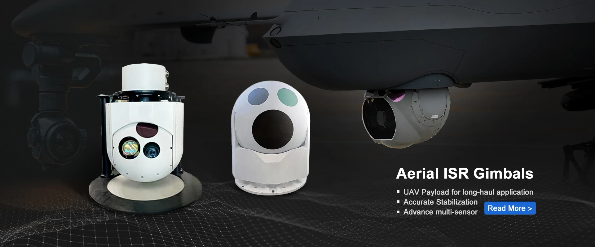 thermal camera and gimbals for uav drone loading